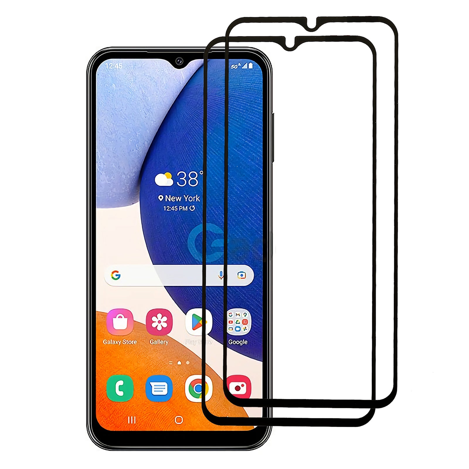 2PCS/Set For Samsung Galaxy A14 5G/A14 4G Anti-explosion Silk Printing Screen Protector Black Edge Full Glue Anti-fingerprint Full Cover Tempered Glass Film 2PCS/Set For Samsung Galaxy A14 5G/A14 4G Anti-explosion Silk Printing Screen Protector Black Edge Full Glue Anti-fingerprint Full Cover Tempered Glass Film